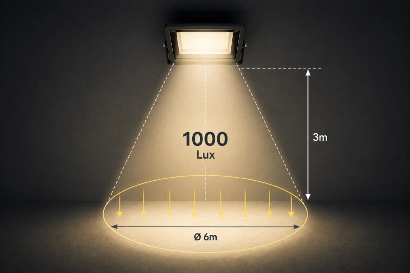لوکس (Lux) چیست؟ راهنمای کامل شدت روشنایی در پروژکتور LED